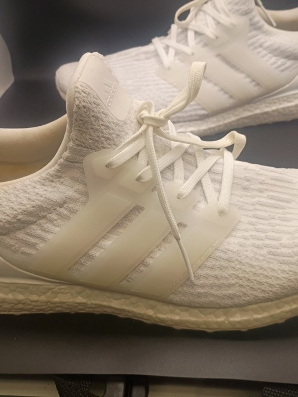 Adidas Ultra Boost Men's Triple White Running Training Sneakers Size 13